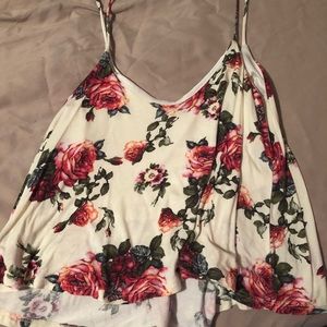 floral crop top